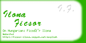 ilona ficsor business card